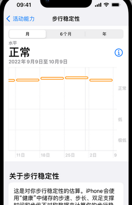 新干iPhone手机维修如何在iPhone开启'步行稳定性通知'