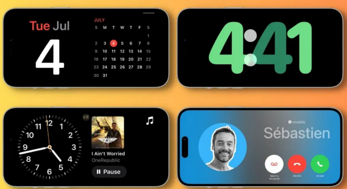 新干苹果手机维修分享iOS17横屏充电待机显示有什么好处 