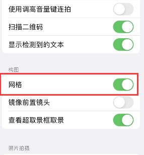 新干苹果手机维修网点分享iPhone如何开启九宫格构图功能 