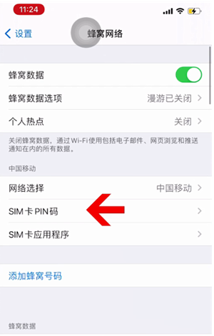 新干苹果14维修网分享如何给iPhone14的SIM卡设置密码 