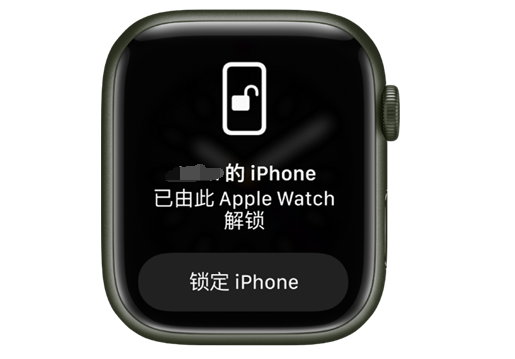 新干苹果手机维修分享用 AppleWatch 解锁配备面容 ID 的 iPhone方法 