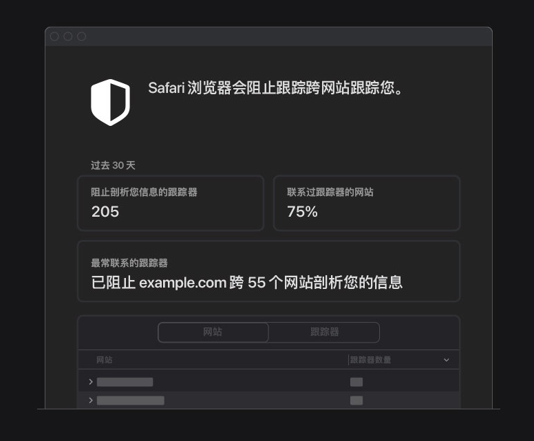 新干苹果手机维修分享如何在 Safari 浏览器中查看和打开隐私报告 